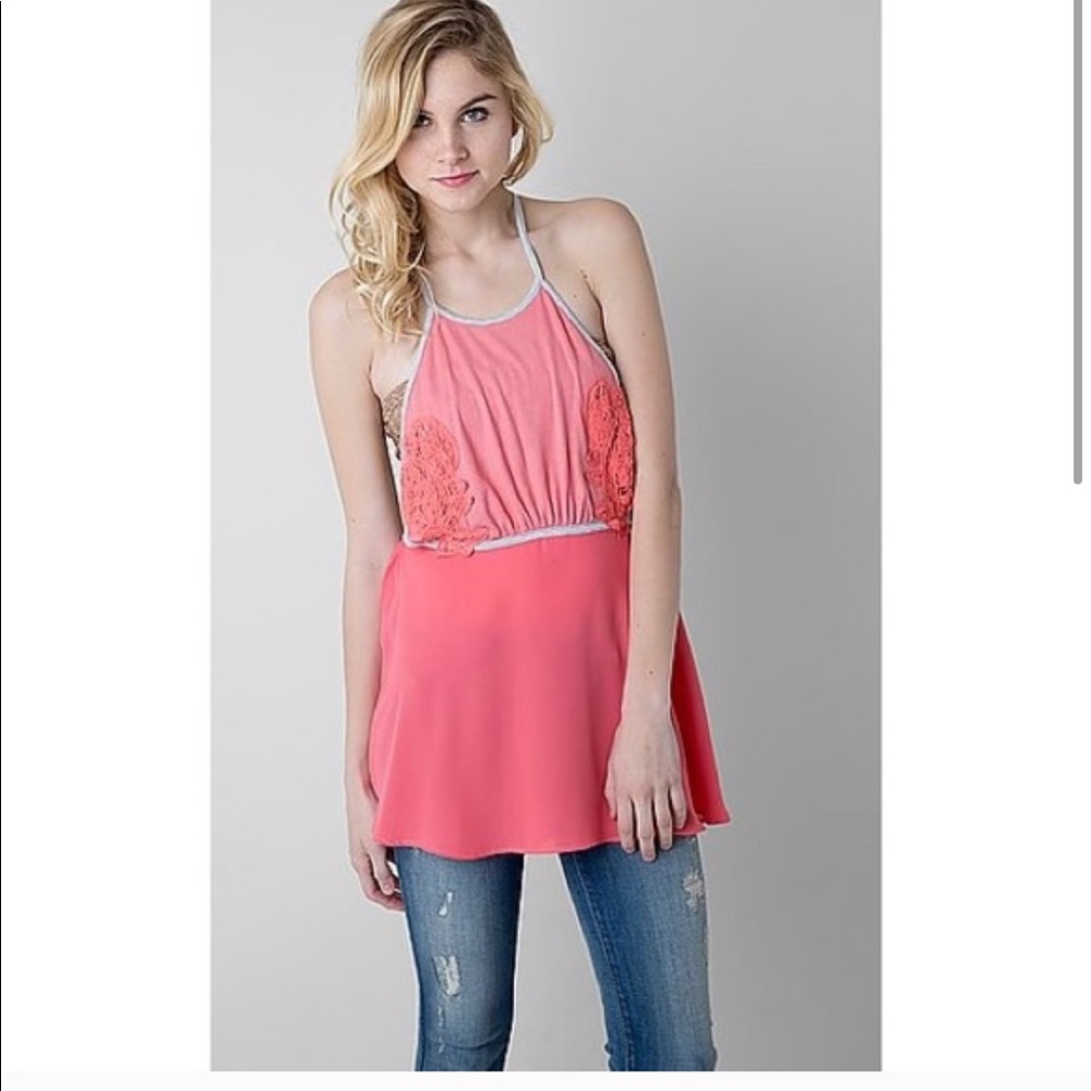 5/$40 SALE Gimmicks by BKE Backless halter tank